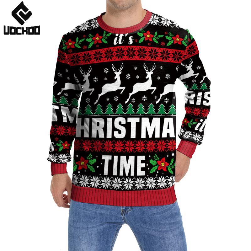 Winter Clothing Europe - Alce Cosplay Natale Brutto Felpe per