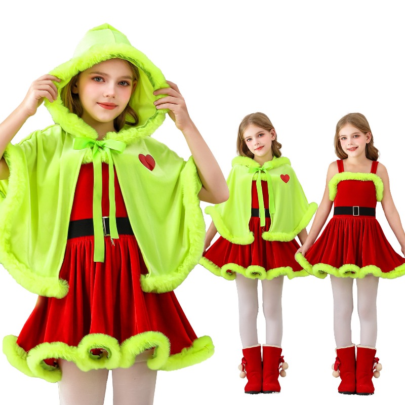 Winter Clothing Europe - Mantello invernale per bambini Vestito natalizio
