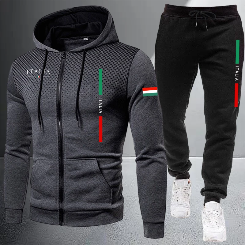 Winter Clothes - Tuta da uomo casual con cappuccio