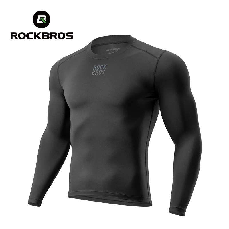 Thermal Base Layer - ROCKBROS Maglia Termica Invernale da Ciclismo,