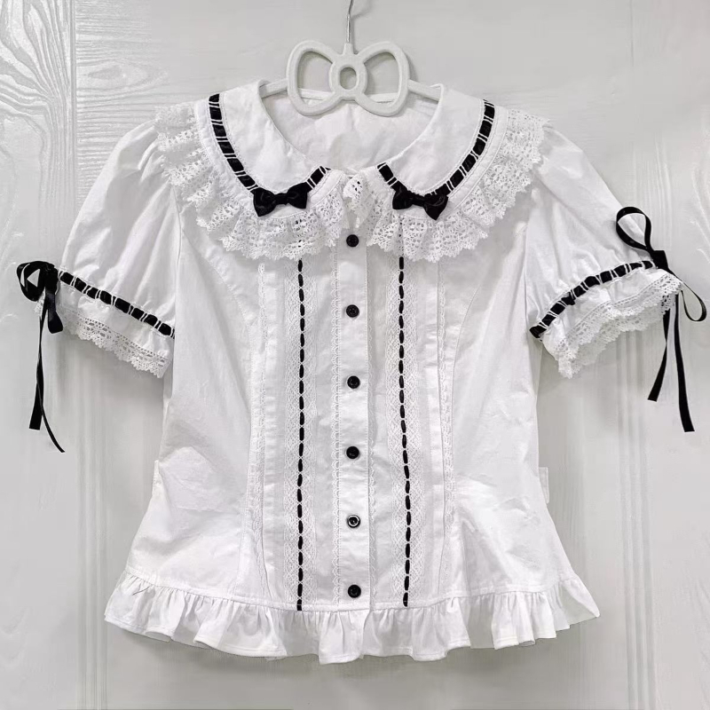 Y2K Winter Clothing - Camicetta da donna in stile Lolita