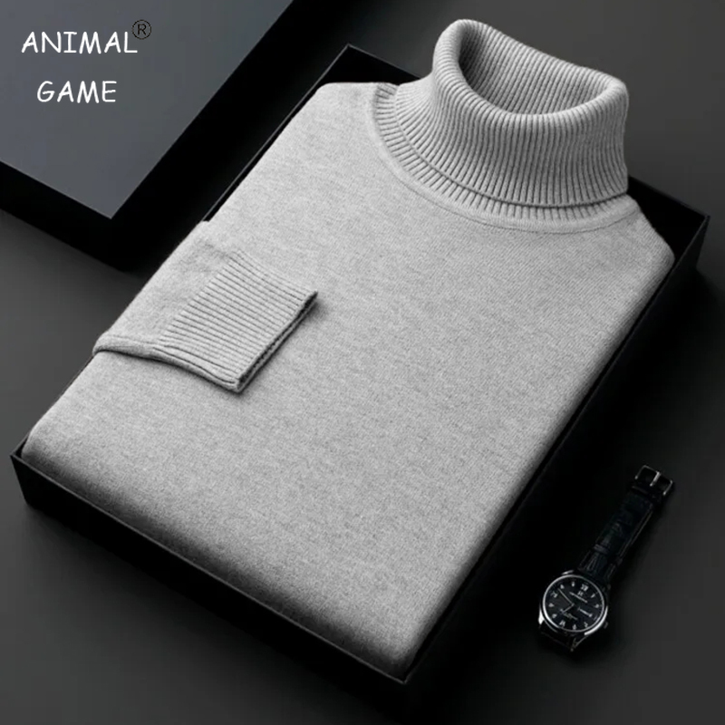 Winter Clothing Game - Sweatwear Uomo Anti-pilling Maglione dolcevita lavorato