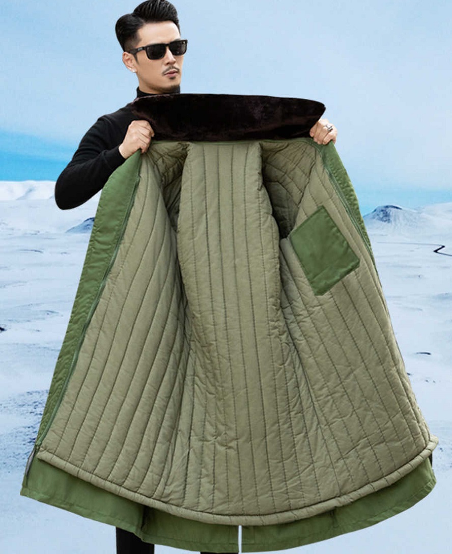 Yellow Winter Clothing - Giacca Lunga in Velluto per Donna,