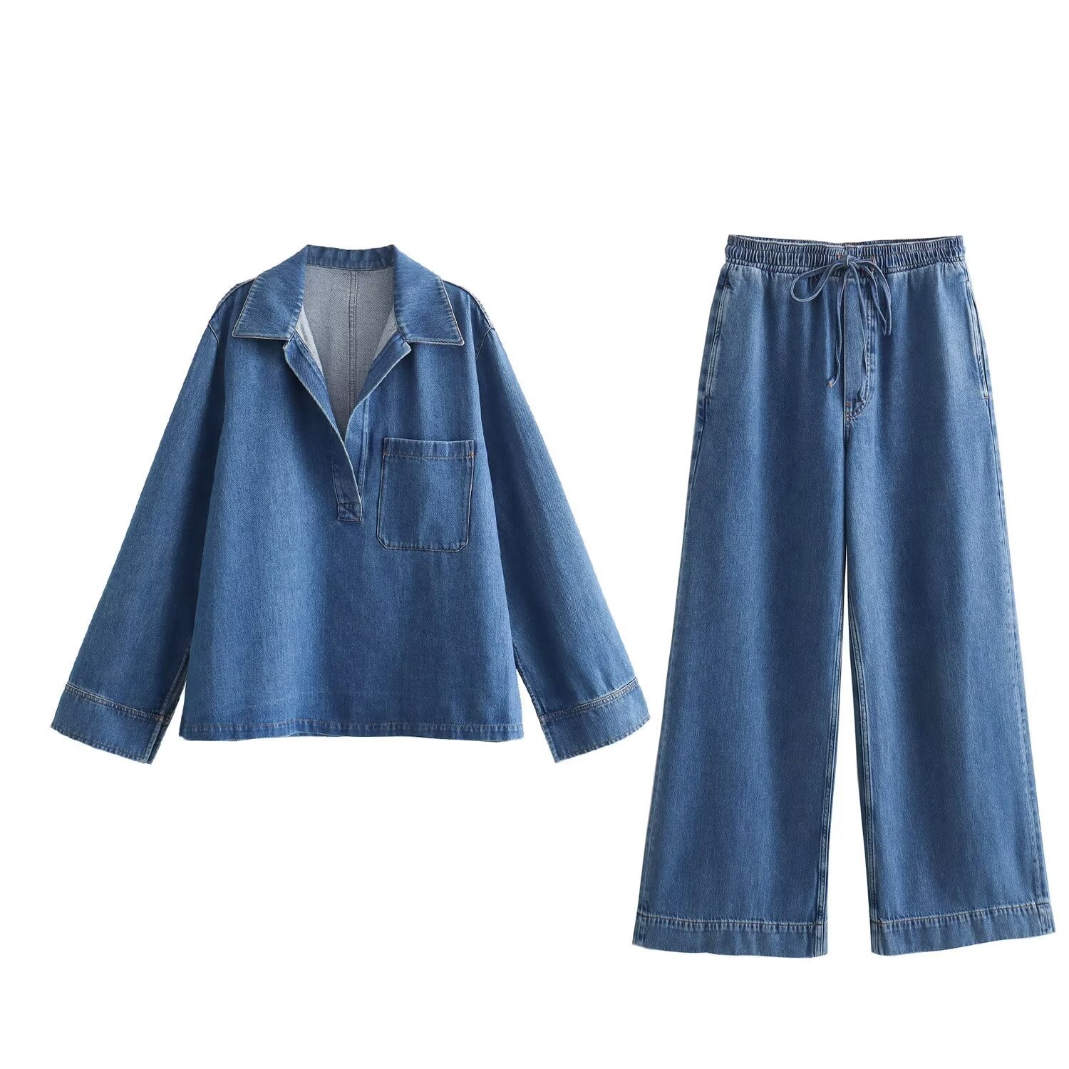 Winter Clothing Europe - 2025 Estate nuove donne abbigliamento lavato