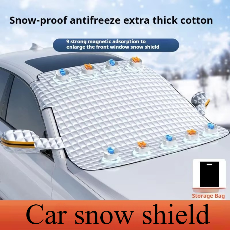 Winter Sun Clothing - Parabrezza per auto addensato, mezza copertura,