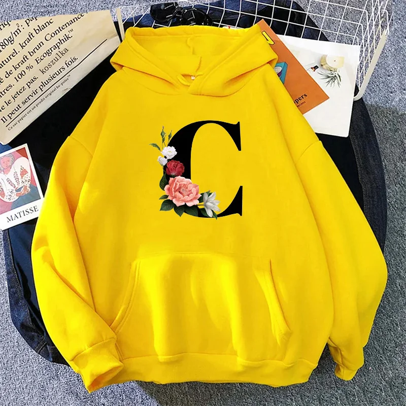 Yellow Winter Clothing - Felpe con cappuccio da donna alla