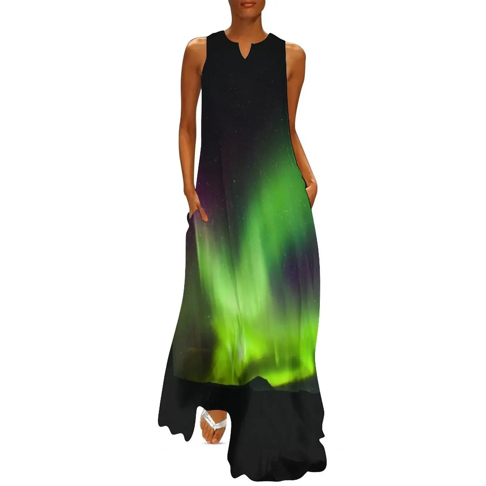Northern Lights, viola e verde - Winter Clothing Alaska recensione e prezzo