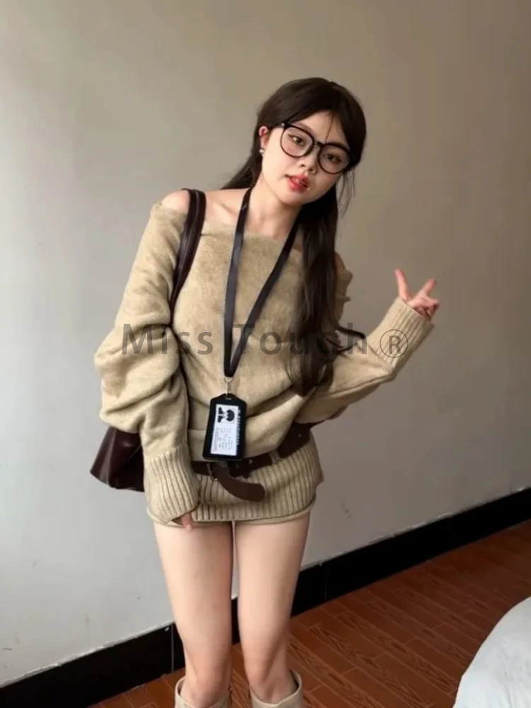 Autumn Winter Korean Knit Outf - Y2K Winter Clothing recensione e prezzo