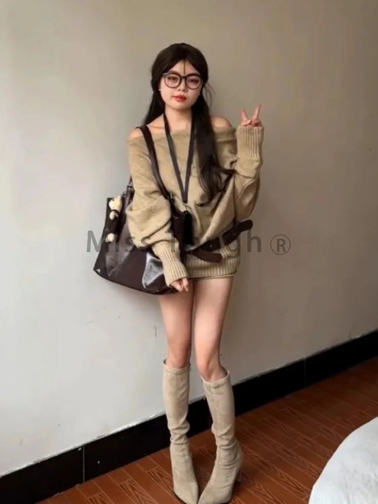 Autumn Winter Korean Knit Outf - Y2K Winter Clothing recensione e prezzo
