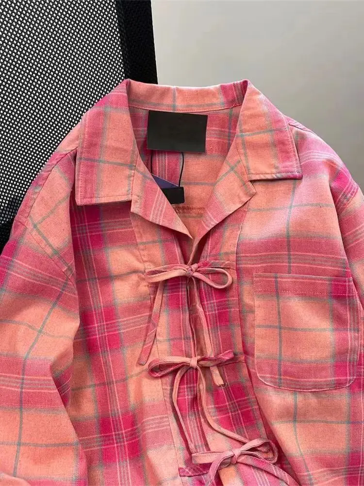 Y2k Camicia scozzese rosa vint - Y2K Winter Clothing recensione e prezzo