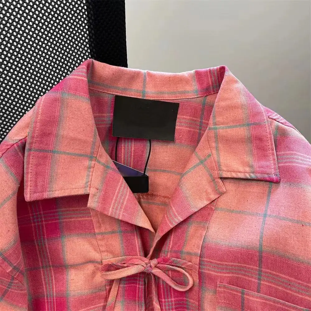 Y2k Camicia scozzese rosa vint - Y2K Winter Clothing recensione e prezzo